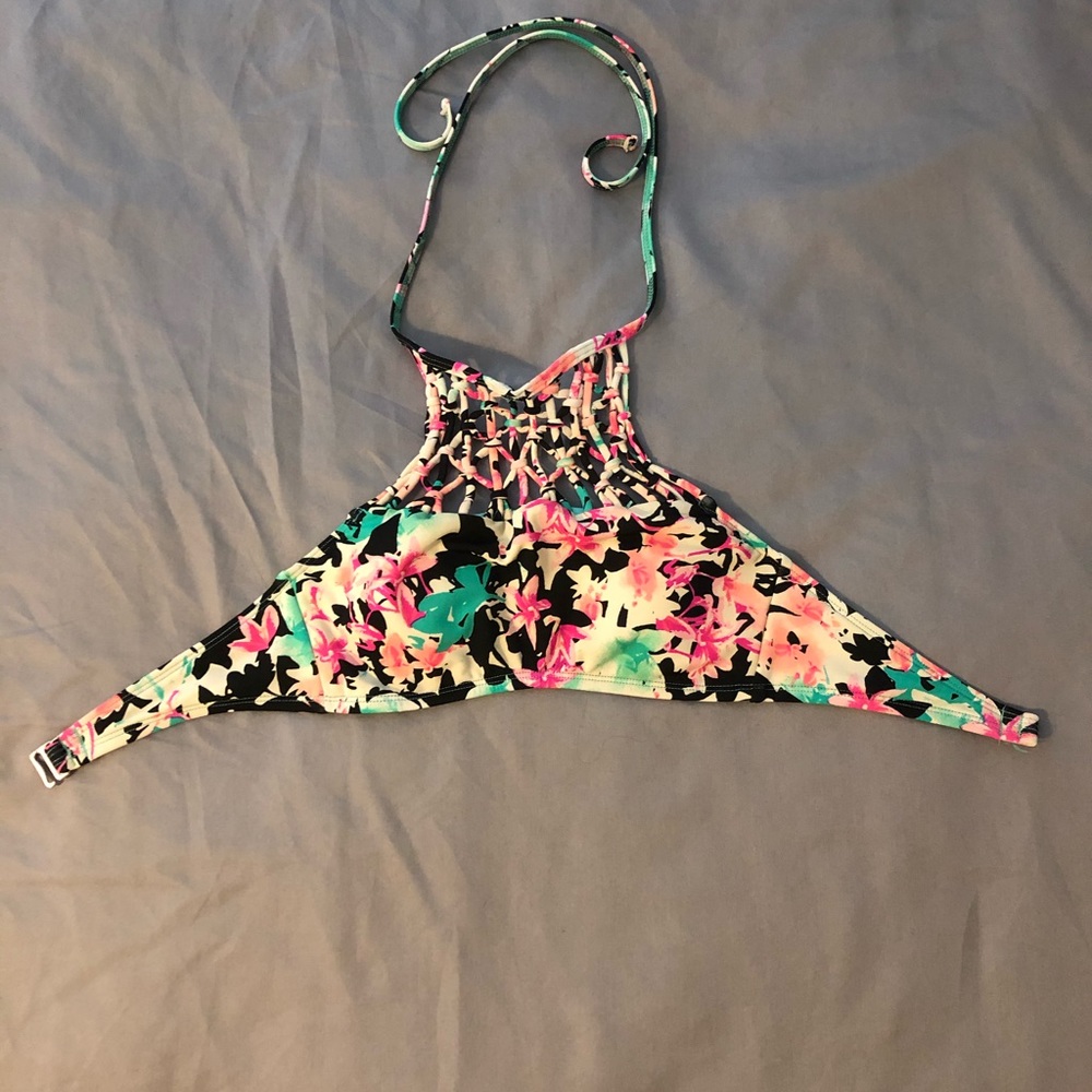 Colorful Halter Bikini Top